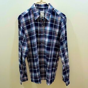 AG Men’s Plaid Flannel Button Shirt. Large. New Unworn Condition.